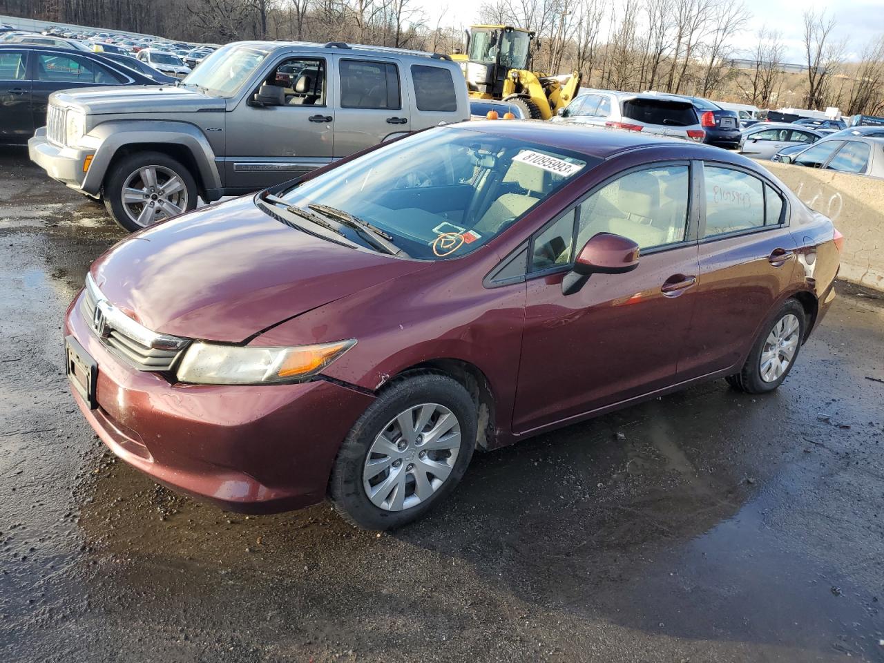 Obraz 1 z 2012 HONDA CIVIC LX 2012 z VIN 2HGFB2F51CH575275