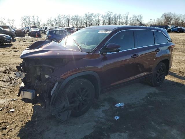 Image 1 of 2016 TOYOTA HIGHLANDER LE 2016 with VIN 5TDBKRFH4GS338867