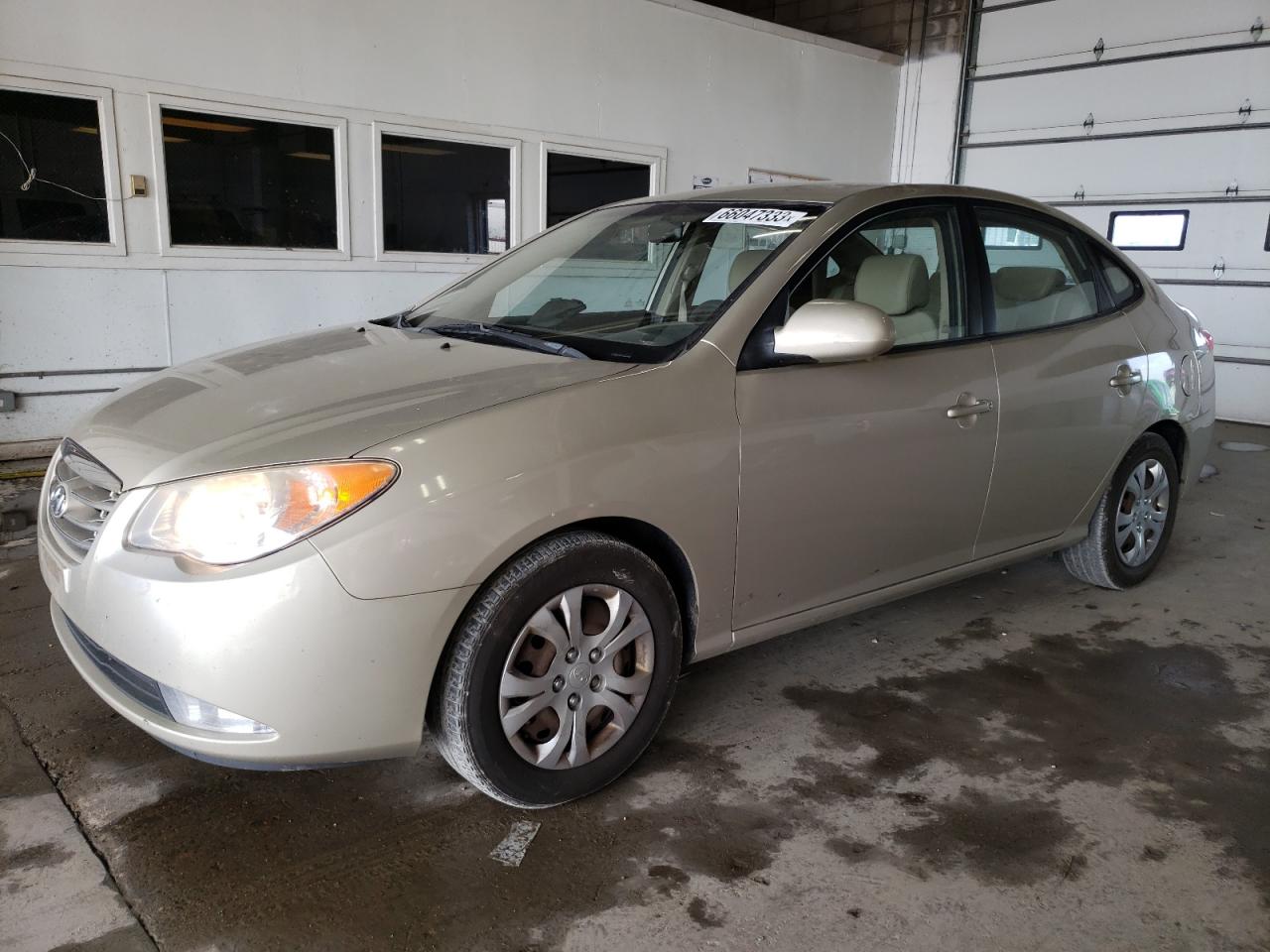 Image 1 of 2010 HYUNDAI ELANTRA BLUE 2010 with VIN KMHDU4AD3AU931547