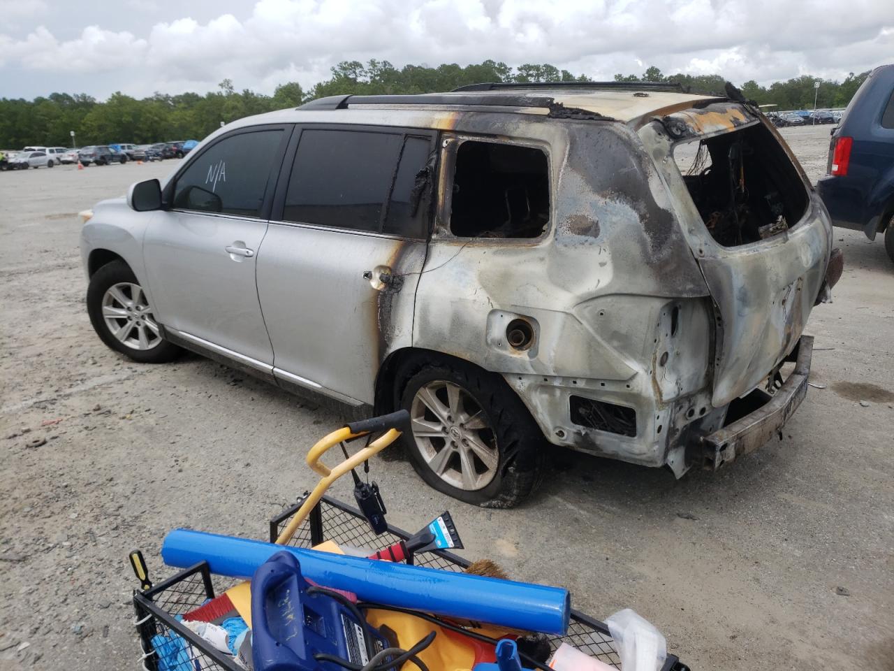 Image 3 of 2011 TOYOTA HIGHLANDER BASE 2011 with VIN 5TDZA3EH6BS013498