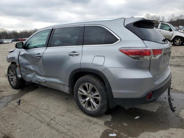 Image 2 of 2014 TOYOTA HIGHLANDER XLE 2014 with VIN 5TDJKRFH6ES025408