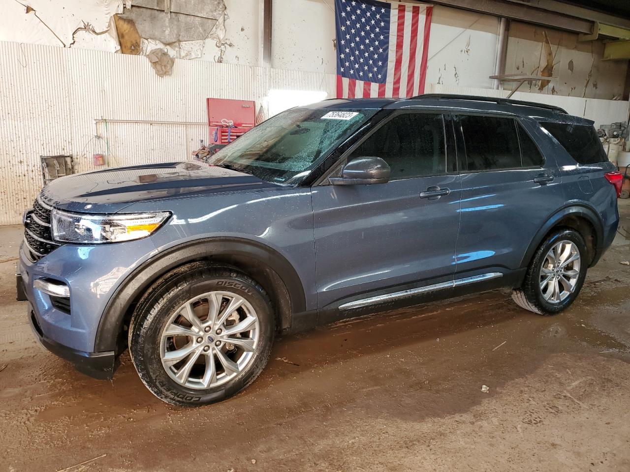 Image 1 of 2021 FORD EXPLORER XLT 2021 with VIN 1FMSK8DH6MGA63520