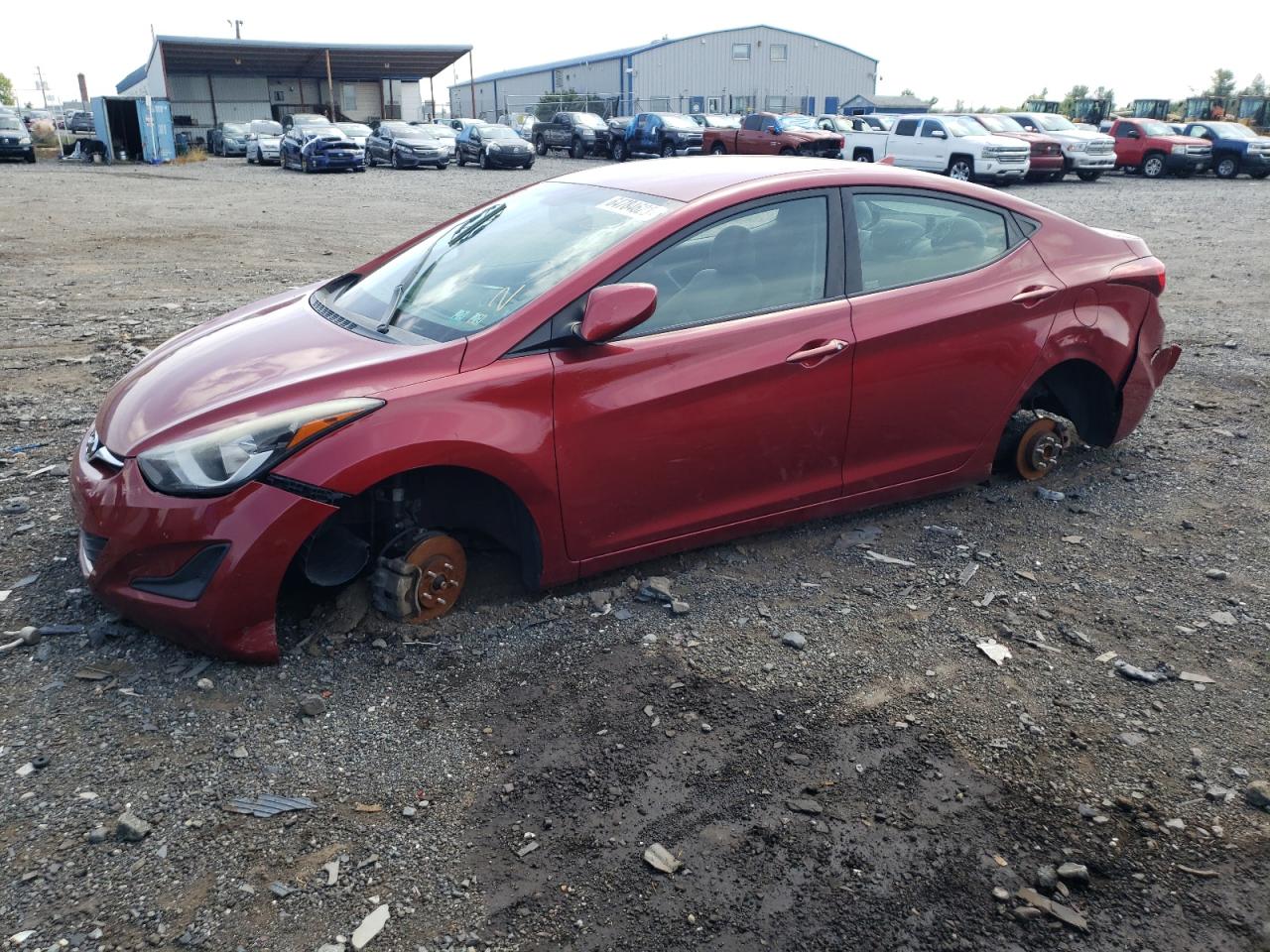 Image 1 of 2014 HYUNDAI ELANTRA SE 2014 with VIN 5NPDH4AE9EH534863