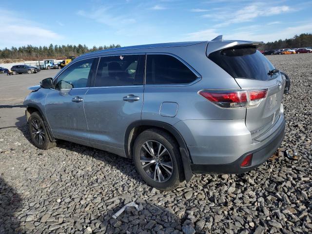 Image 2 of 2016 TOYOTA HIGHLANDER XLE 2016 with VIN 5TDJKRFH1GS281894