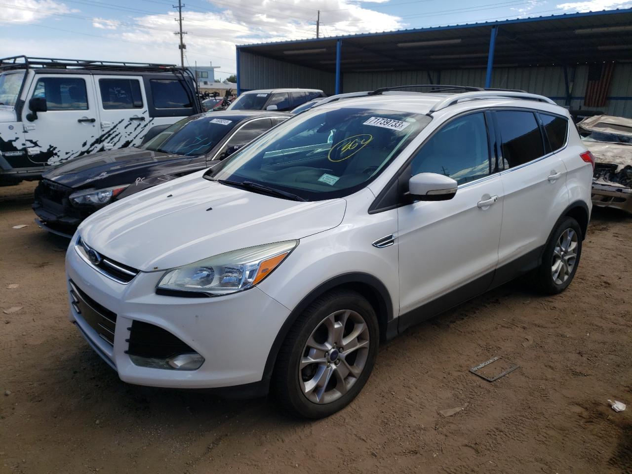 Image 1 of 2014 FORD ESCAPE TITANIUM 2014 with VIN 1FMCU9J9XEUD76641
