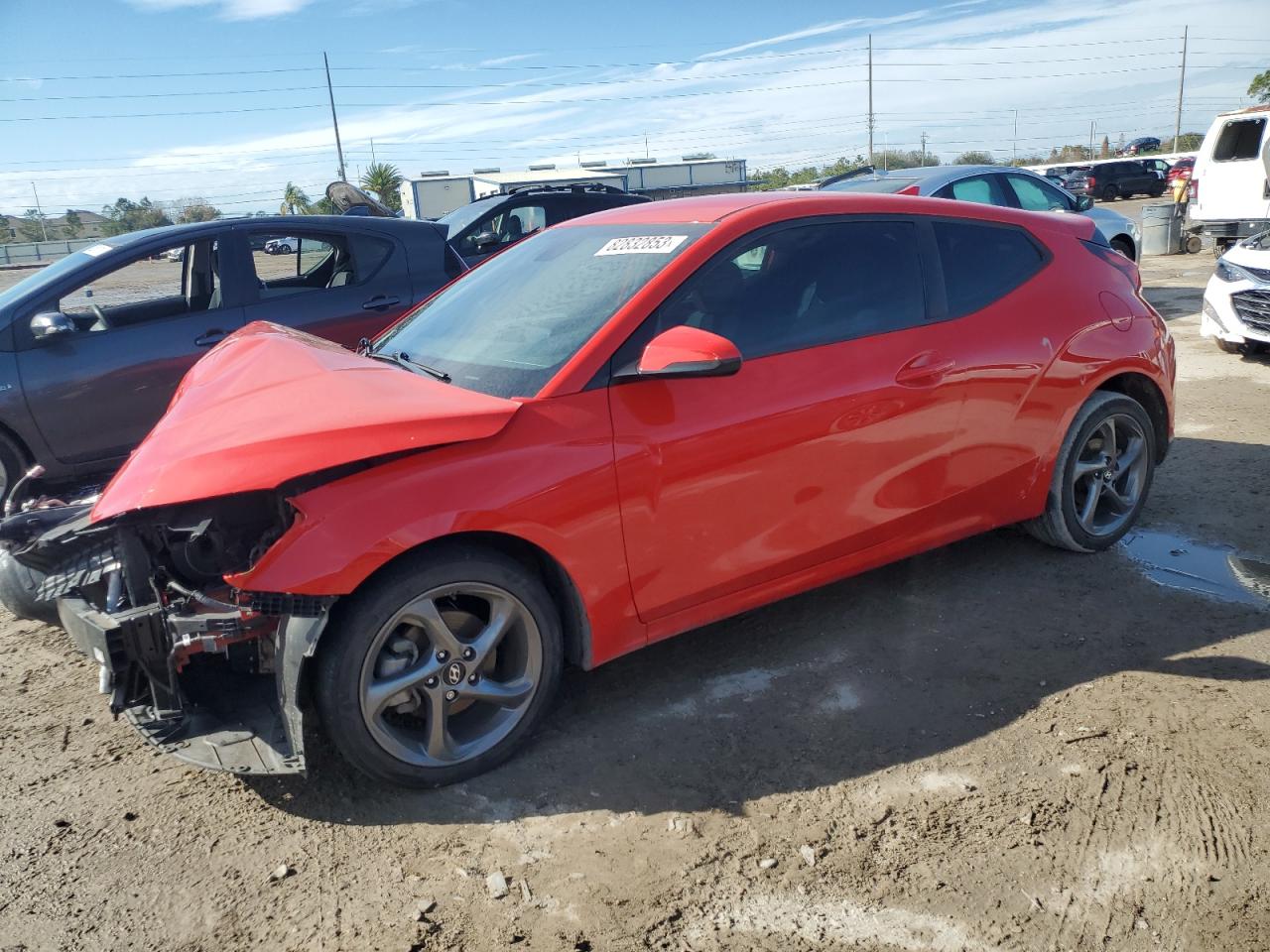 Image 1 of 2020 HYUNDAI VELOSTER BASE 2020 with VIN KMHTG6AF7LU023122
