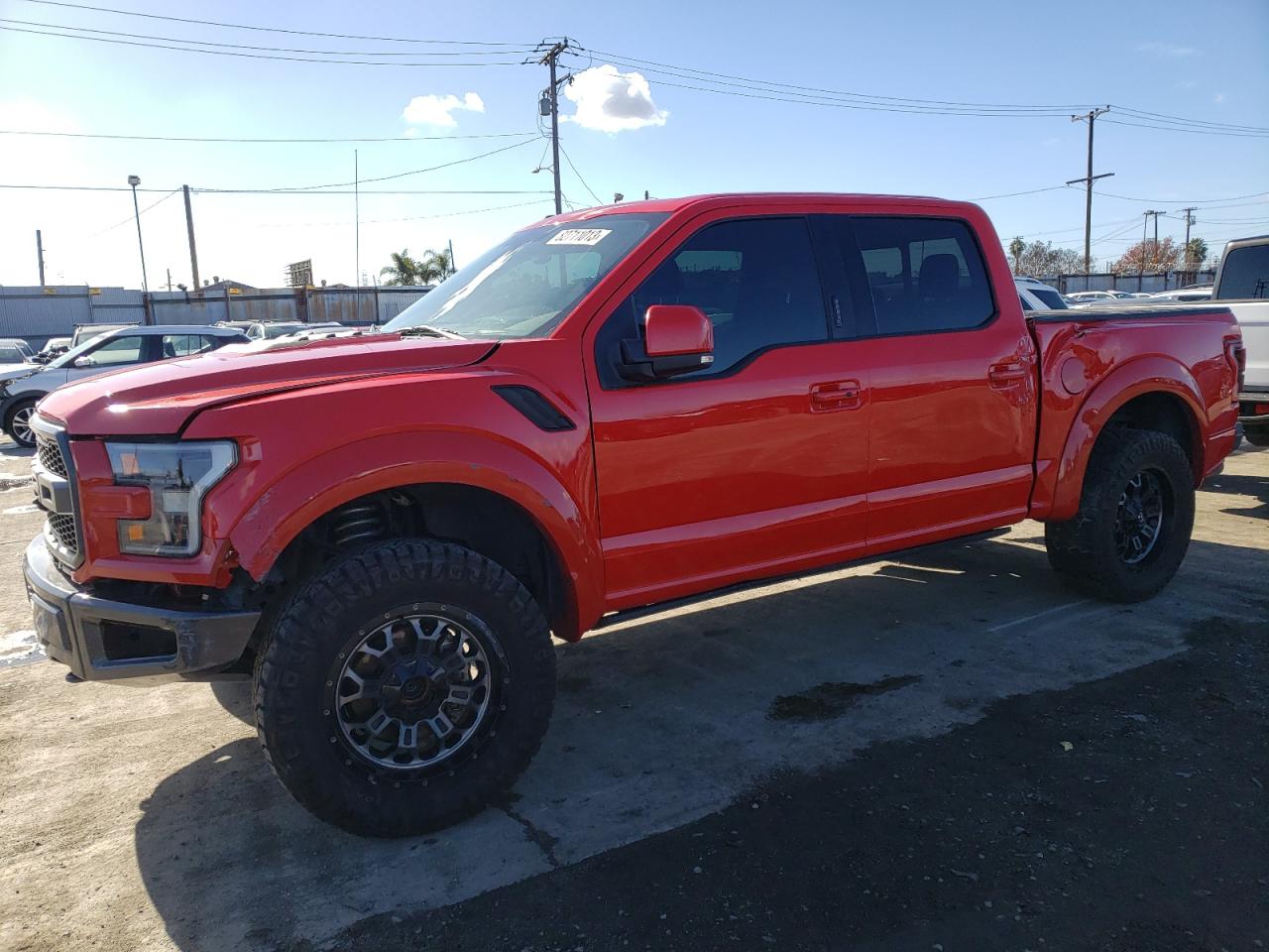 Image 1 of 2018 FORD F150 RAPTOR 2018 with VIN 1FTFW1RG3JFB44980