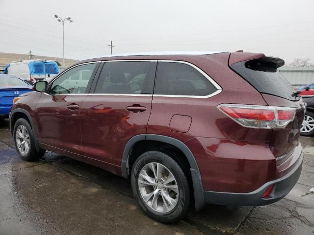 Obraz 2 z 2015 TOYOTA HIGHLANDER XLE 2015 z VIN 5TDJKRFH4FS124407