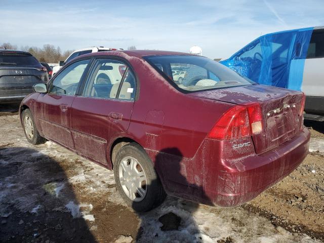 Image 2 of 2002 HONDA CIVIC LX 2002 with VIN 2HGES165X2H591270