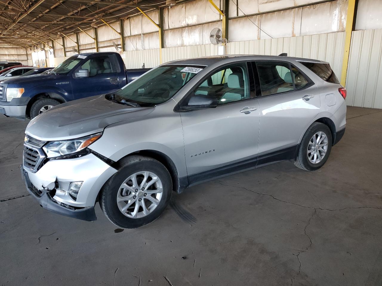 Image 1 of 2018 CHEVROLET EQUINOX LS 2018 with VIN 3GNAXHEV6JS502872