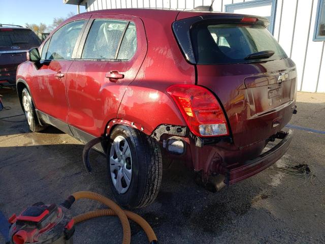 Image 2 of 2016 CHEVROLET TRAX LS 2016 with VIN 3GNCJKSB7GL258220