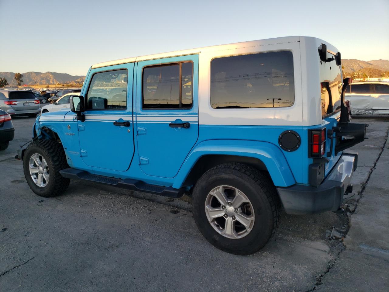 Image 2 of 2017 JEEP WRANGLER UNLIMITED SAHARA 2017 with VIN 1C4BJWEG7HL659816