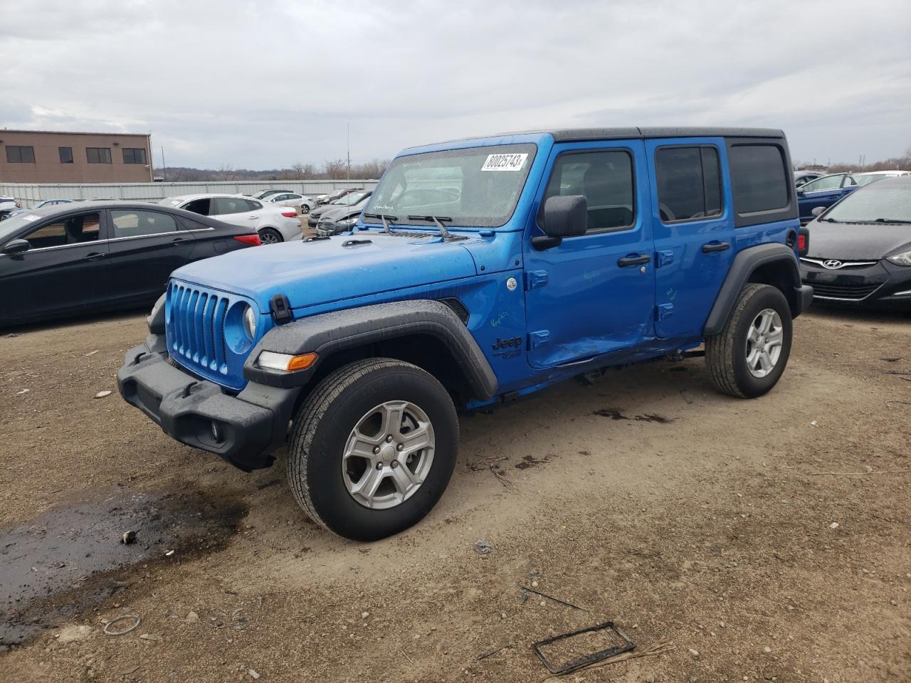 Image 1 of 2021 JEEP WRANGLER UNLIMITED SPORT 2021 with VIN 1C4HJXDN1MW778681