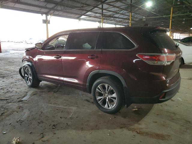 Image 2 of 2014 TOYOTA HIGHLANDER LE 2014 with VIN 5TDBKRFH2ES039259