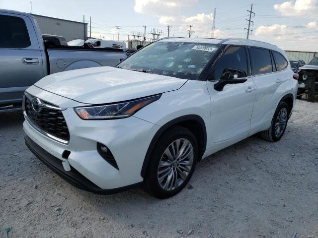 Image 1 of 2022 TOYOTA HIGHLANDER PLATINUM 2022 with VIN 5TDFZRAH6NS099047