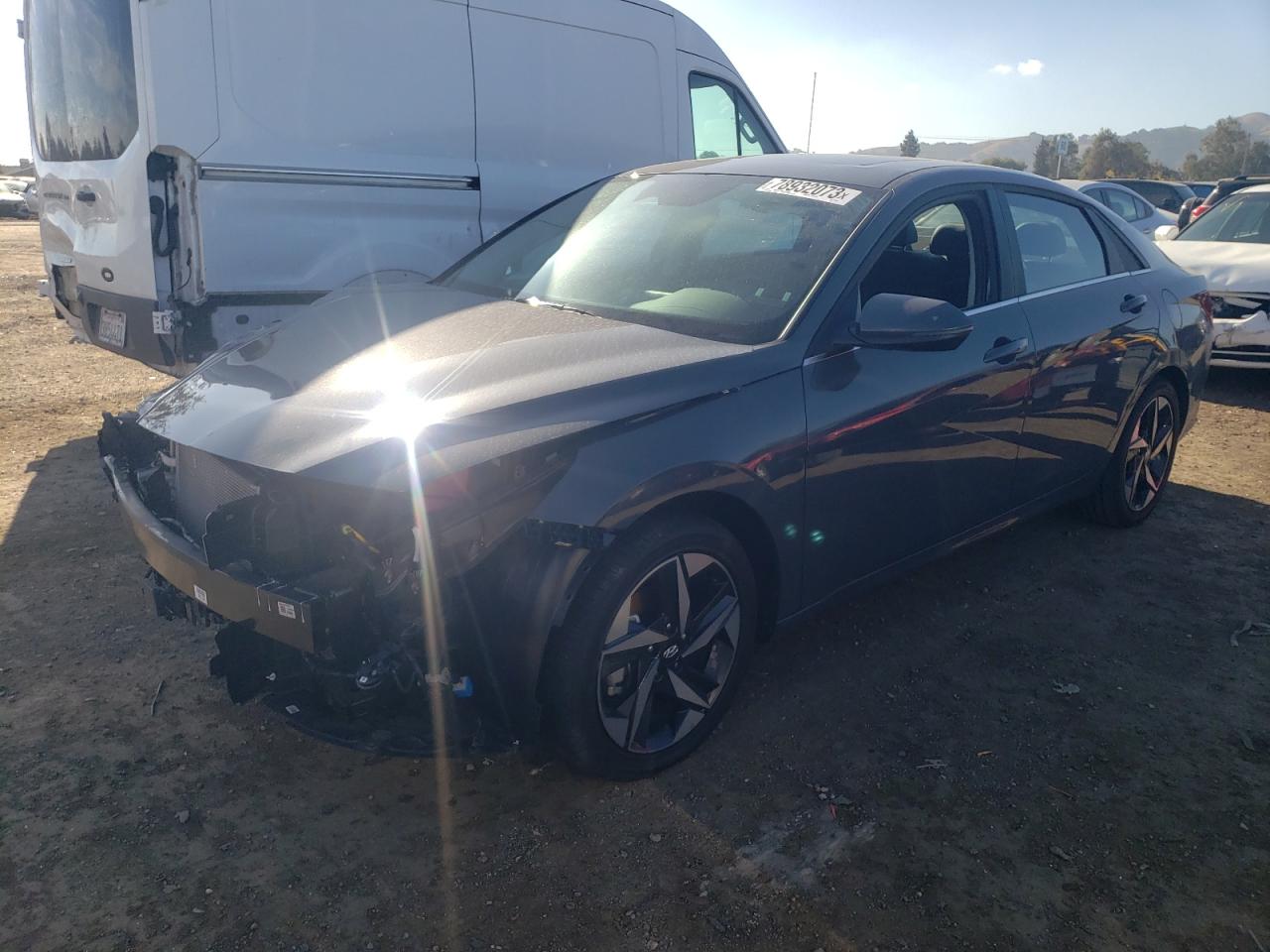 Image 1 of 2023 HYUNDAI ELANTRA LIMITED 2023 with VIN KMHLN4AJ4PU074095