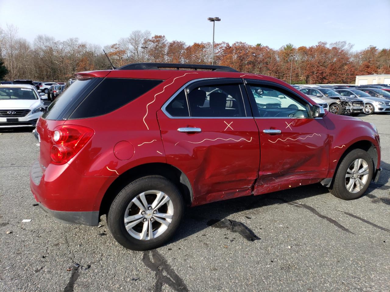 Image 3 of 2013 CHEVROLET EQUINOX LT 2013 with VIN 2GNALDEK1D6268704