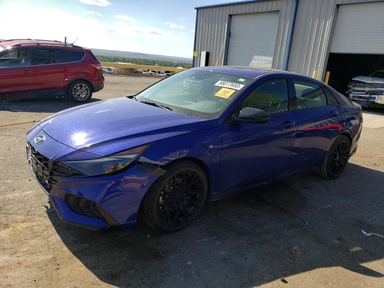 Image 1 of 2022 HYUNDAI ELANTRA N LINE 2022 with VIN KMHLR4AF1NU224855