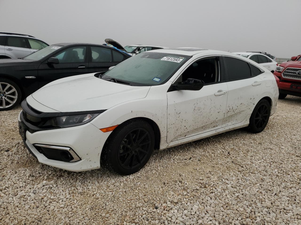 Image 1 of 2019 HONDA CIVIC EXL 2019 with VIN JHMFC1F70KX004098