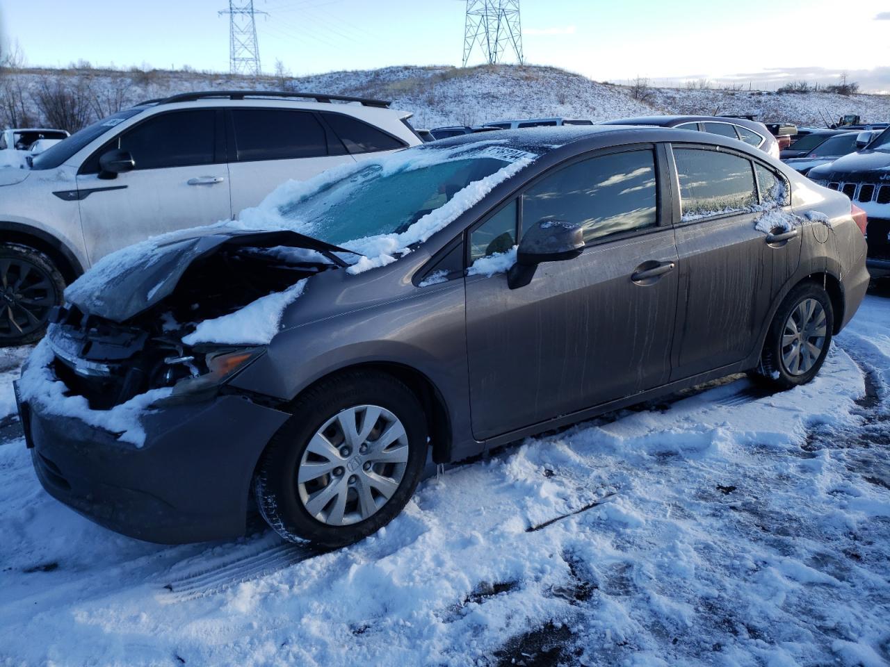 Image 1 of 2012 HONDA CIVIC LX 2012 with VIN 2HGFB2F56CH603040