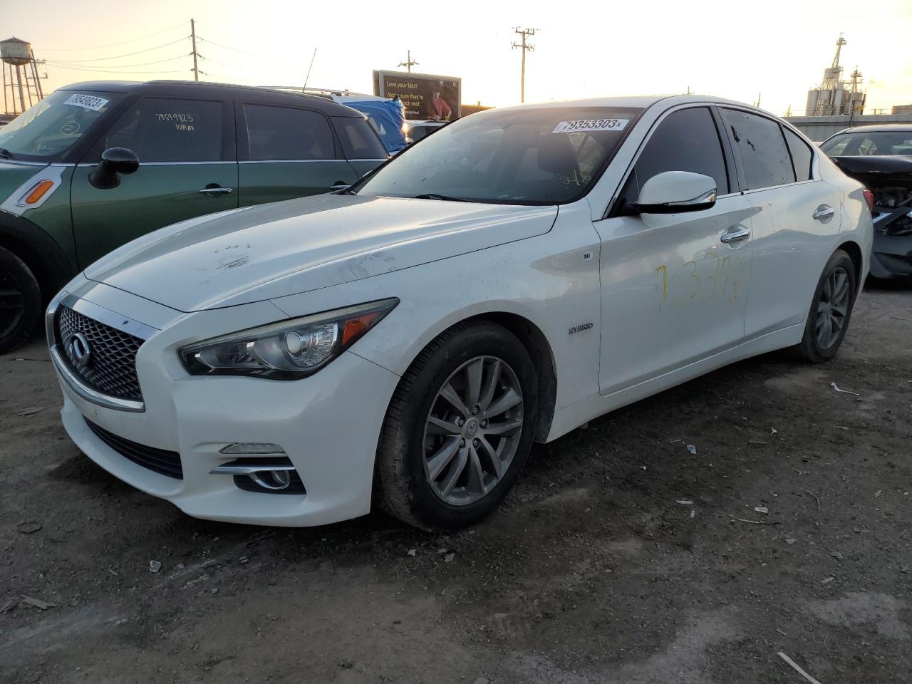 Image 1 of 2014 INFINITI Q50 HYBRID PREMIUM 2014 with VIN JN1AV7AR2EM703372
