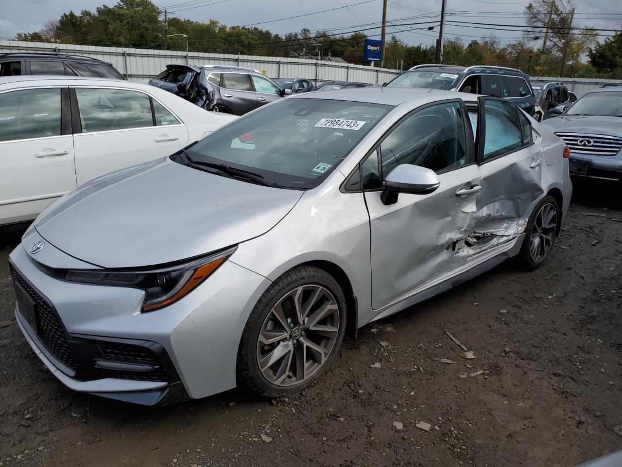 Image 1 of 2021 TOYOTA COROLLA SE 2021 with VIN 5YFS4MCE9MP091700