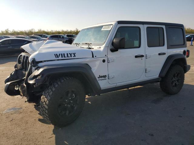 Image 1 of 2022 JEEP WRANGLER UNLIMITED SPORT 2022 with VIN 1C4HJXDGXNW196629