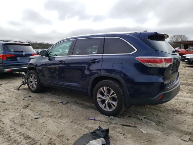 Obraz 2 z 2015 TOYOTA HIGHLANDER XLE 2015 z VIN 5TDJKRFH4FS156774