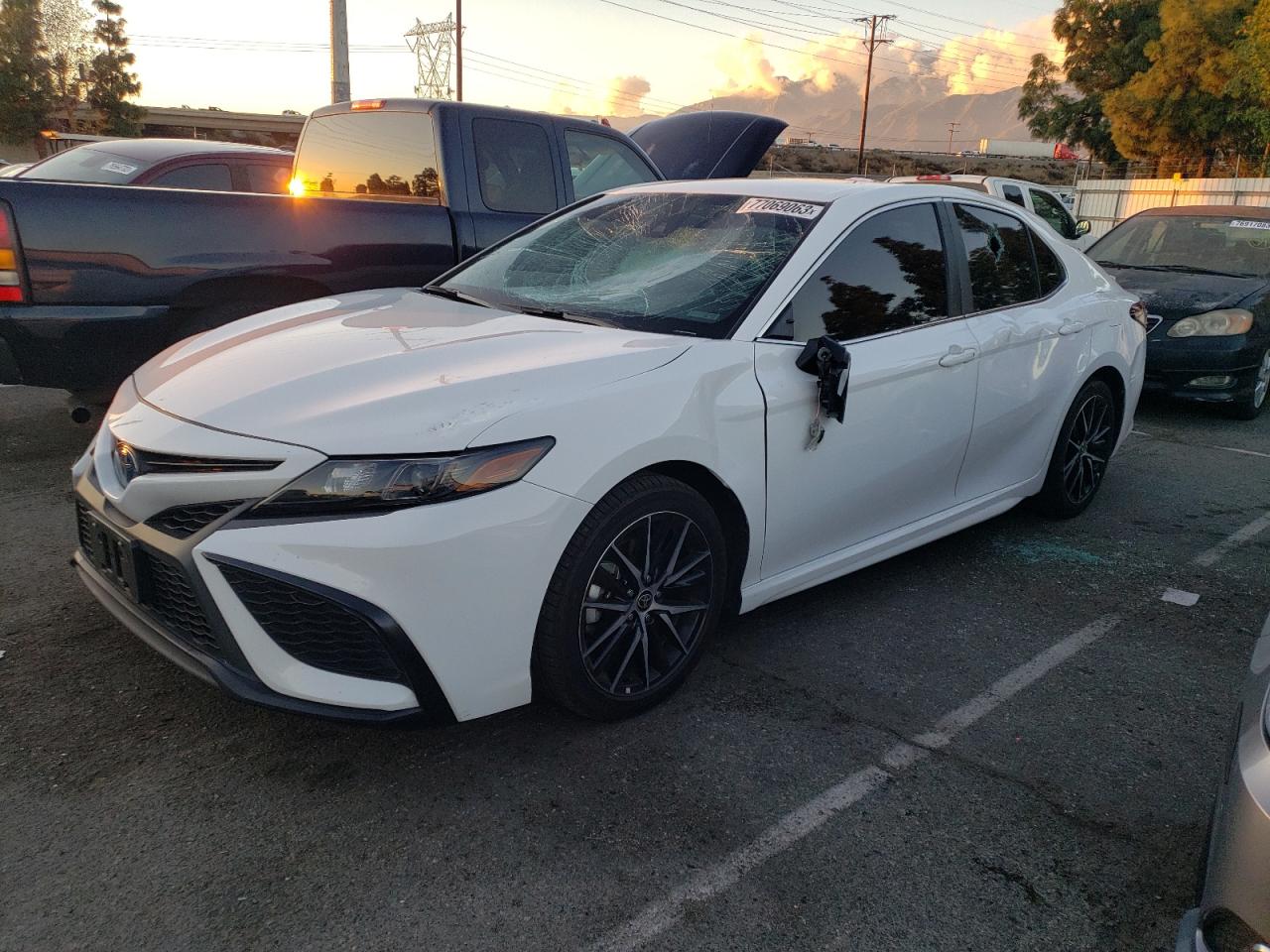 Image 1 of 2022 TOYOTA CAMRY NIGHT SHADE 2022 with VIN 4T1G31AK3NU596146