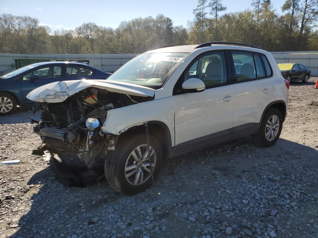Image 1 of 2017 VOLKSWAGEN TIGUAN S 2017 with VIN WVGAV7AX7HK001863