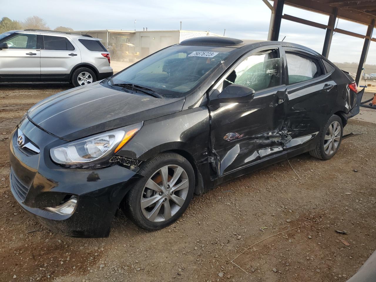 Image 1 of 2013 HYUNDAI ACCENT GLS 2013 with VIN KMHCU4AE6DU381544