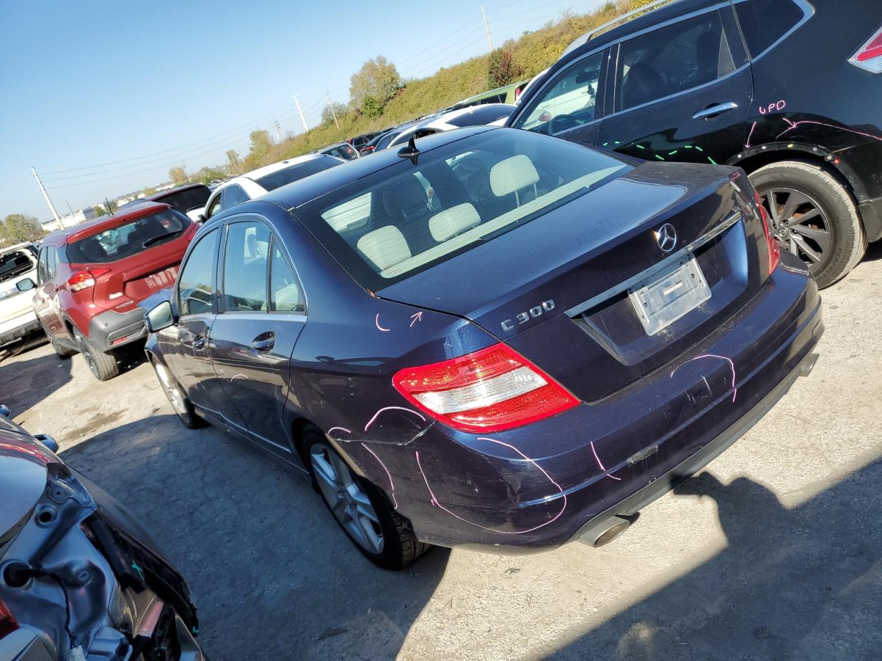 Image 2 of 2010 MERCEDES-BENZ C 300 2010 with VIN WDDGF5EB0AR091469