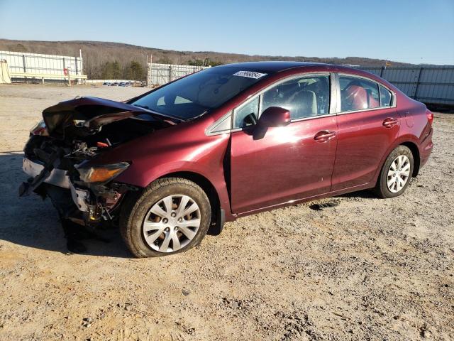 Image 1 of 2012 HONDA CIVIC LX 2012 with VIN 19XFB2F54CE062757
