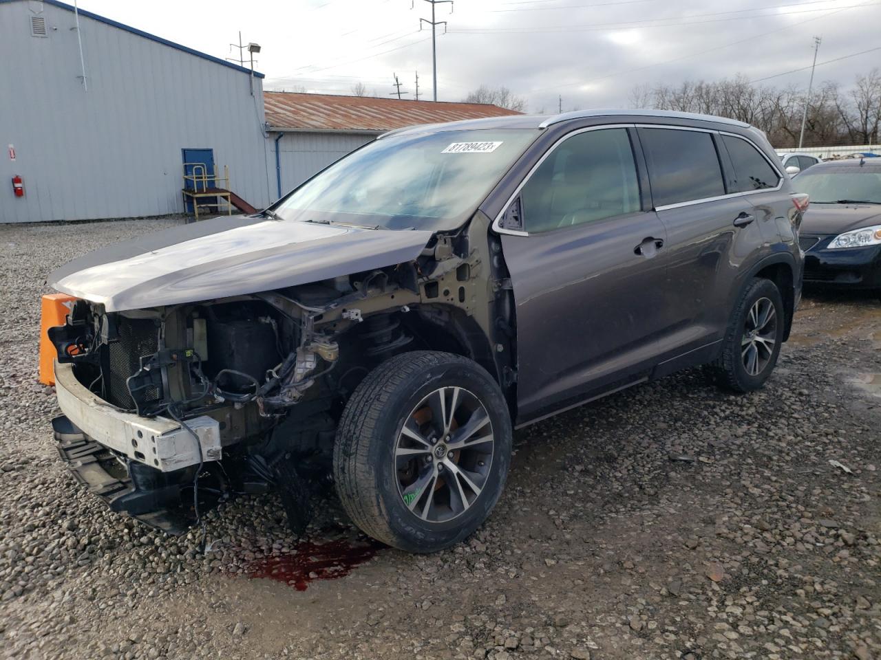 Изображение 1 2016 TOYOTA HIGHLANDER XLE 2016 с VIN 5TDJKRFH1GS251469