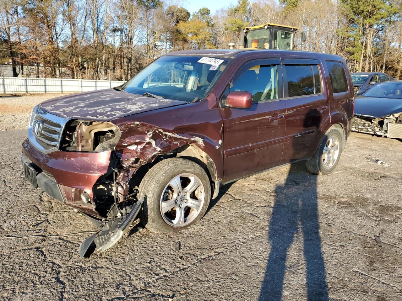Изображение 1 2012 HONDA PILOT EXL 2012 с VIN 5FNYF3H51CB006964