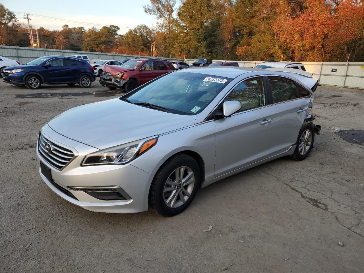 Image 1 of 2015 HYUNDAI SONATA SE 2015 with VIN 5NPE24AF9FH065029