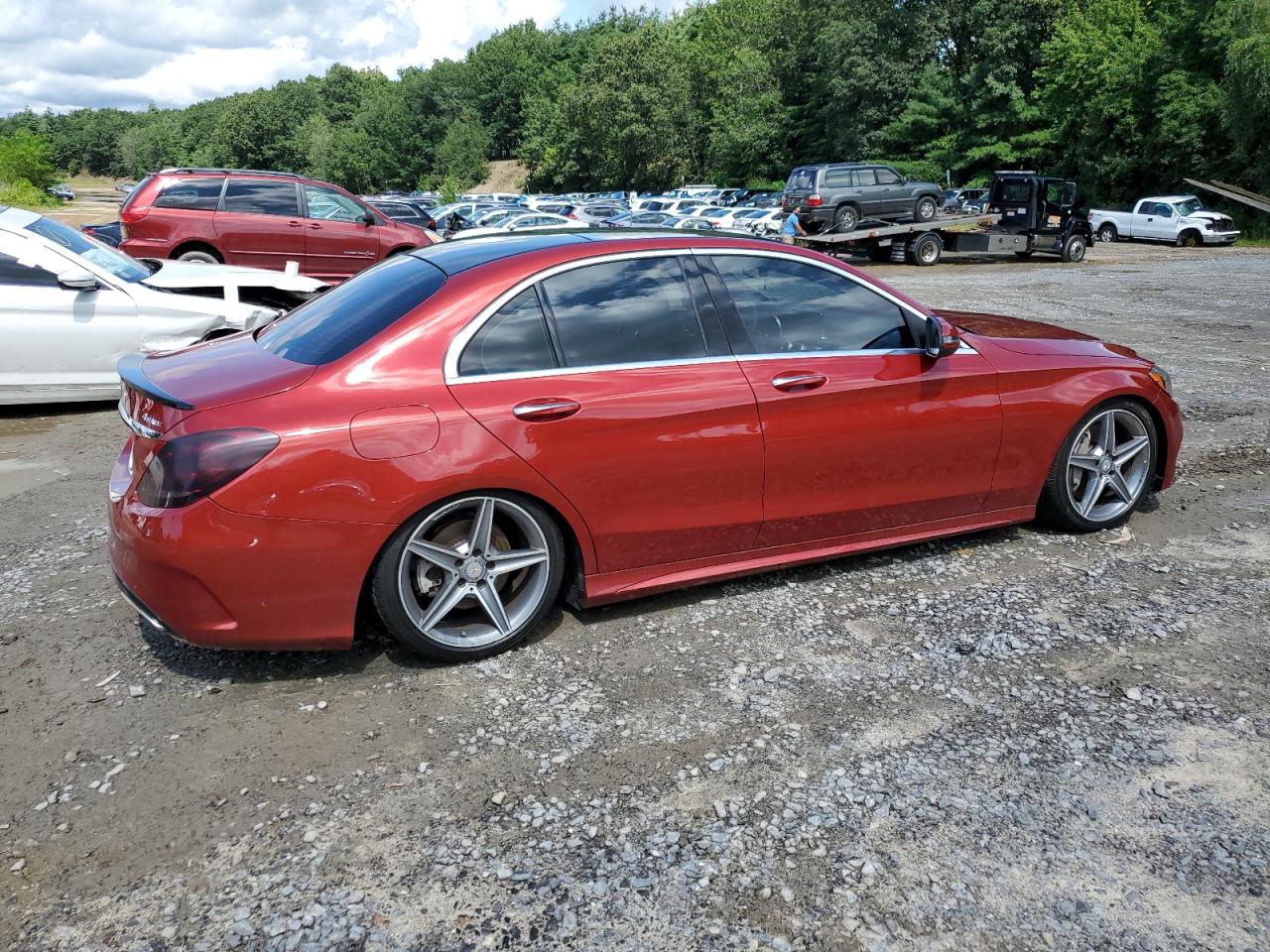 Image 3 of 2016 MERCEDES-BENZ C 300 4MATIC 2016 with VIN WDDWF4KB7GR160435