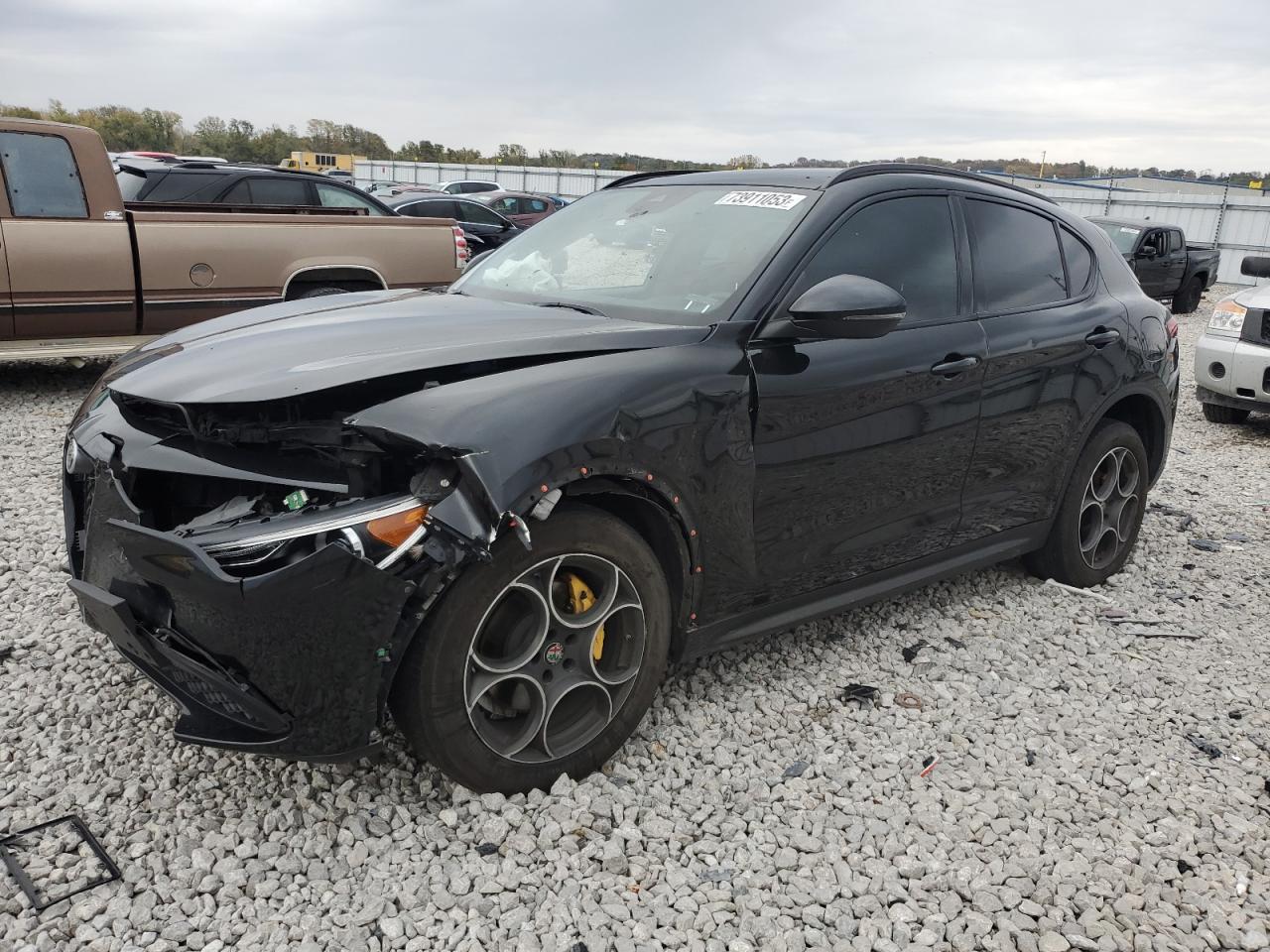 Image 1 of 2018 ALFA ROMEO STELVIO TI SPORT 2018 with VIN ZASFAKNNXJ7B88114