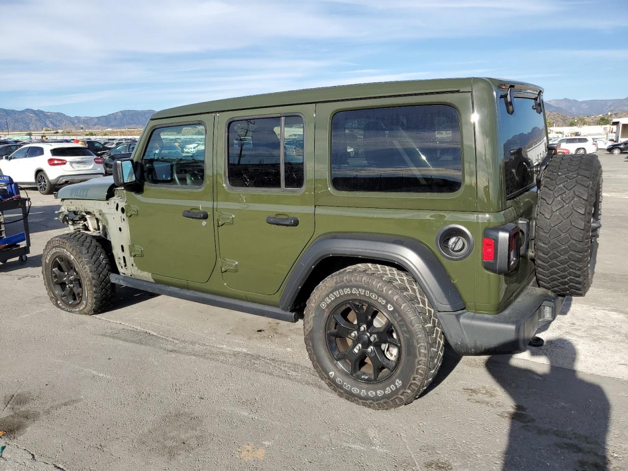 Image 2 of 2021 JEEP WRANGLER UNLIMITED SPORT 2021 with VIN 1C4HJXDN9MW852316