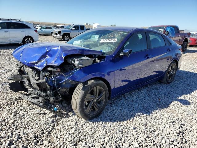 Image 1 of 2021 HYUNDAI ELANTRA SEL 2021 with VIN KMHLS4AG1MU125979