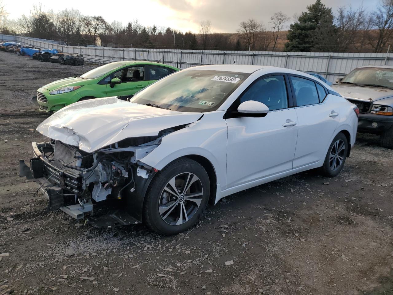 Image 1 of 2021 NISSAN SENTRA SV 2021 with VIN 3N1AB8CV4MY326208