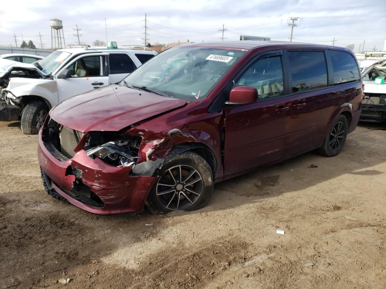 Изображение 1 2017 DODGE GRAND CARAVAN SXT 2017 с VIN 2C4RDGCG9HR662237