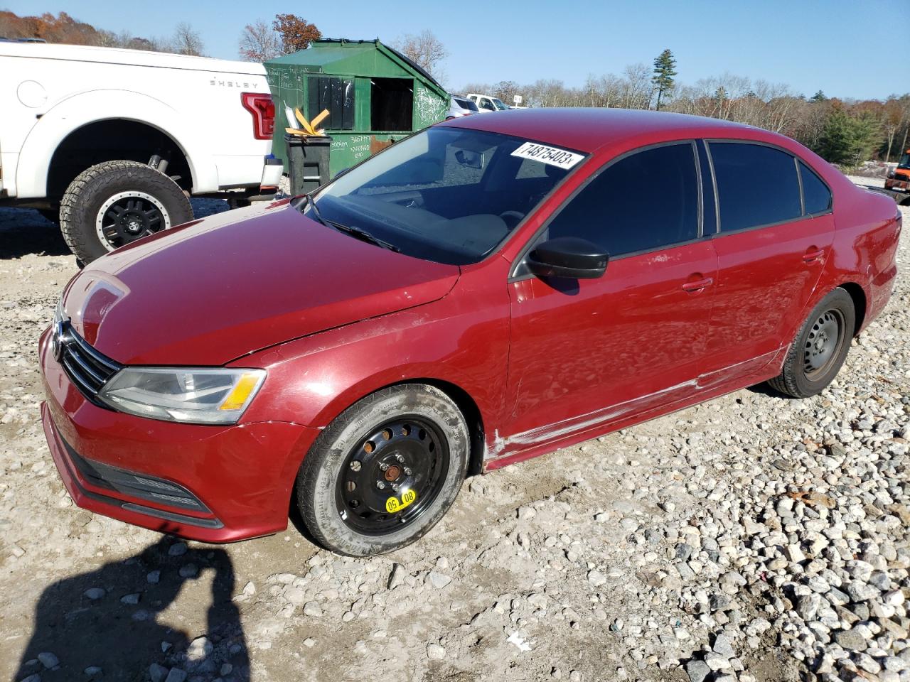 Image 1 of 2016 VOLKSWAGEN JETTA S 2016 with VIN 3VW267AJXGM312953