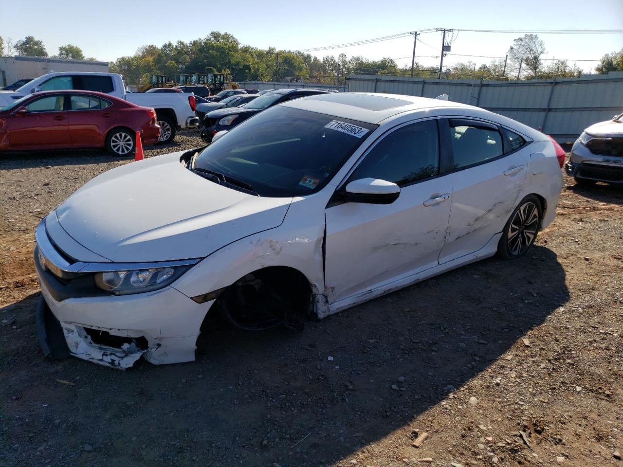 Image 1 of 2017 HONDA CIVIC EXL 2017 with VIN 19XFC1F71HE210055