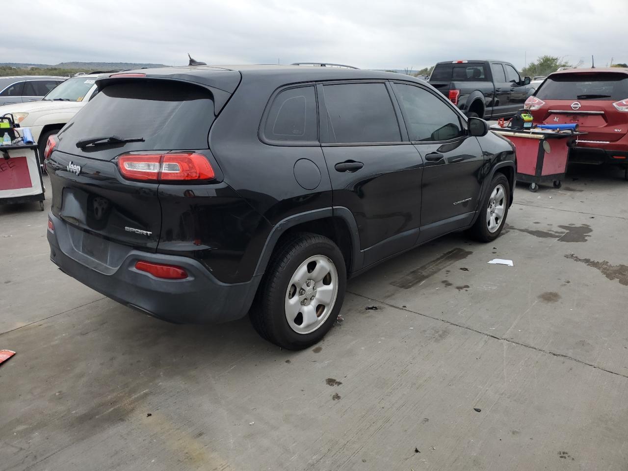 Image 3 of 2014 JEEP CHEROKEE SPORT 2014 with VIN 1C4PJLAB9EW104777