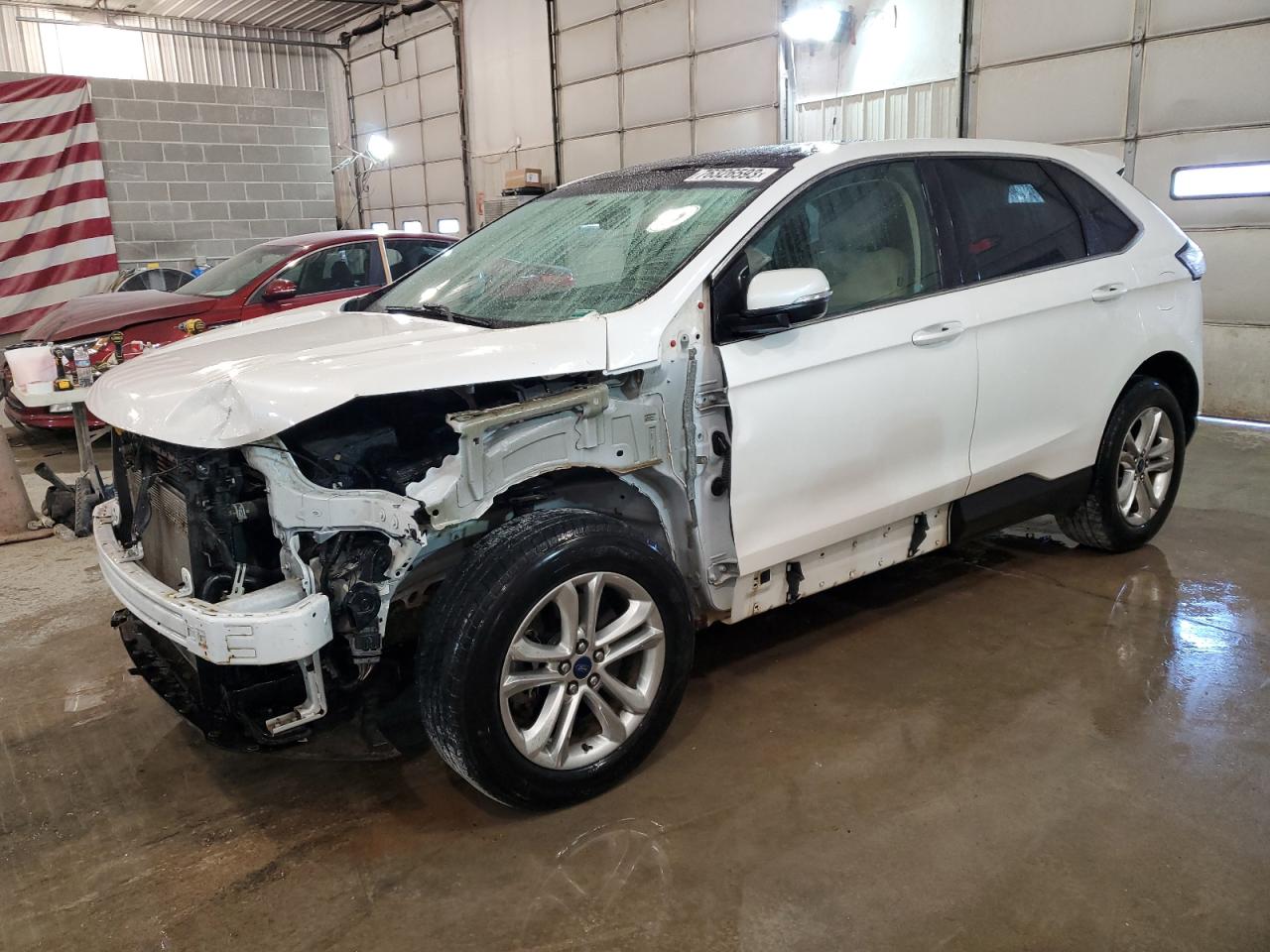 Image 1 of 2017 FORD EDGE SEL 2017 with VIN 2FMPK4J87HBB46034