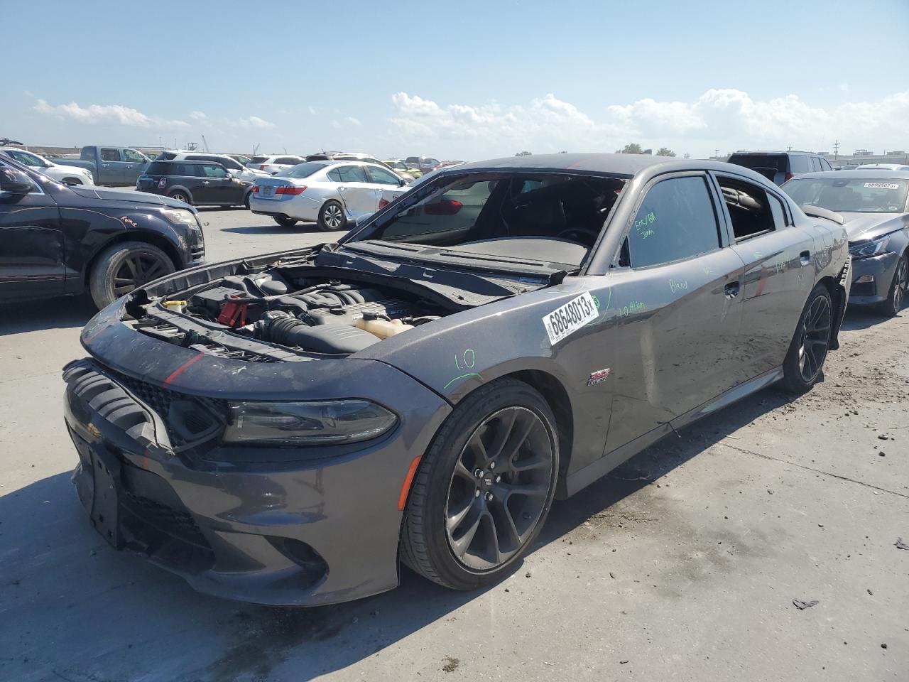 Image 1 of 2021 DODGE CHARGER SCAT PACK 2021 with VIN 2C3CDXGJ4MH612345