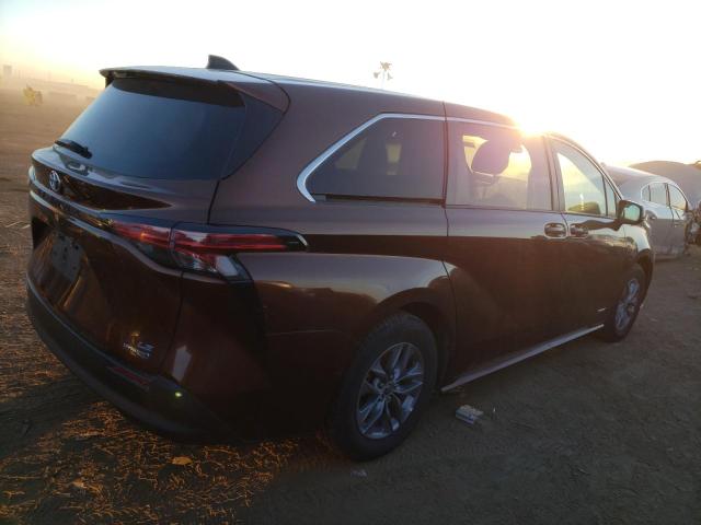 Obraz 3 z 2021 TOYOTA SIENNA LE 2021 z VIN 5TDKRKECXMS052705