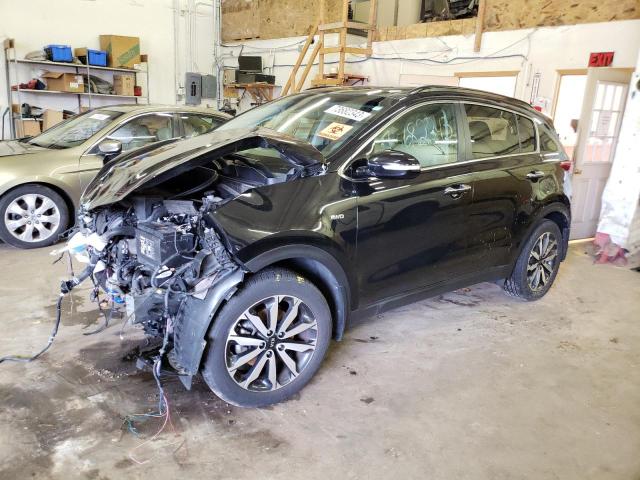 Image 1 of 2018 KIA SPORTAGE EX 2018 with VIN KNDPNCACXJ7407049