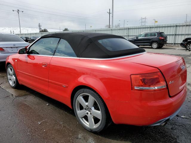 Изображение 2 2007 AUDI A4 S-LINE 2.0T CABRIOLET QUATTRO 2007 с VIN WAUEF48H67K015667